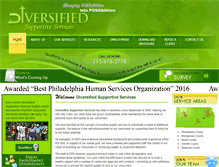 Tablet Screenshot of diversifiedsupportiveservices.org